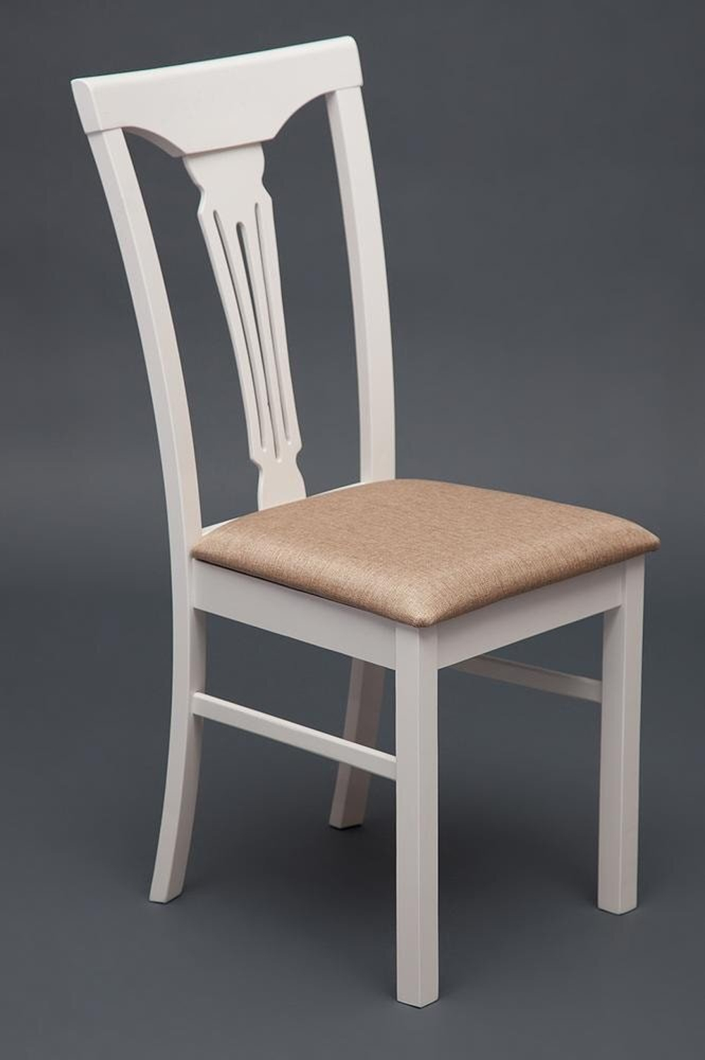Стул - Гермес/ Hermes дерево гевея, 43х49х94см, butter white, ткань песочная (Jaffy 104-58)