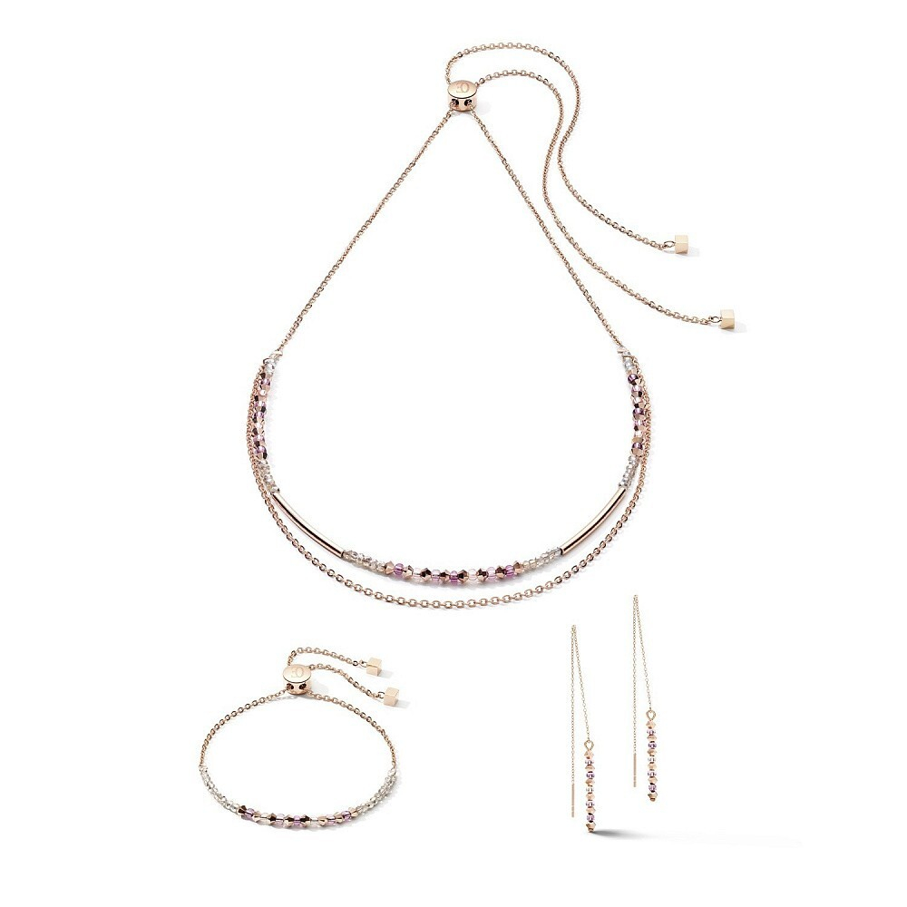Браслет Coeur de Lion Rose Gold Lilac 5073/30-0829 цвет розовый, золотой