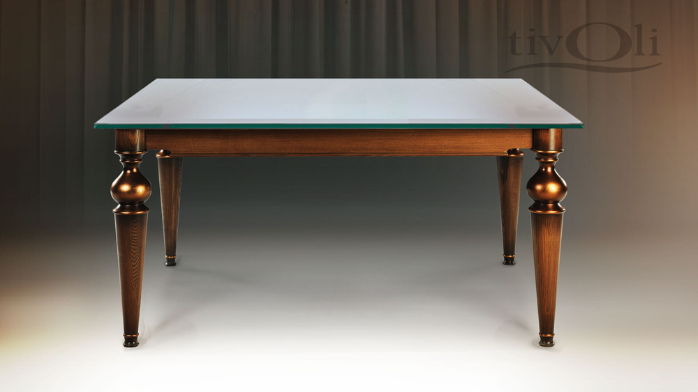 Стол «Маркиз» со стеклянной столешницей