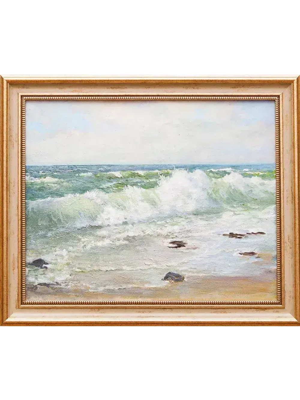 Картина маслом "Морской пейзаж" Воробьев
