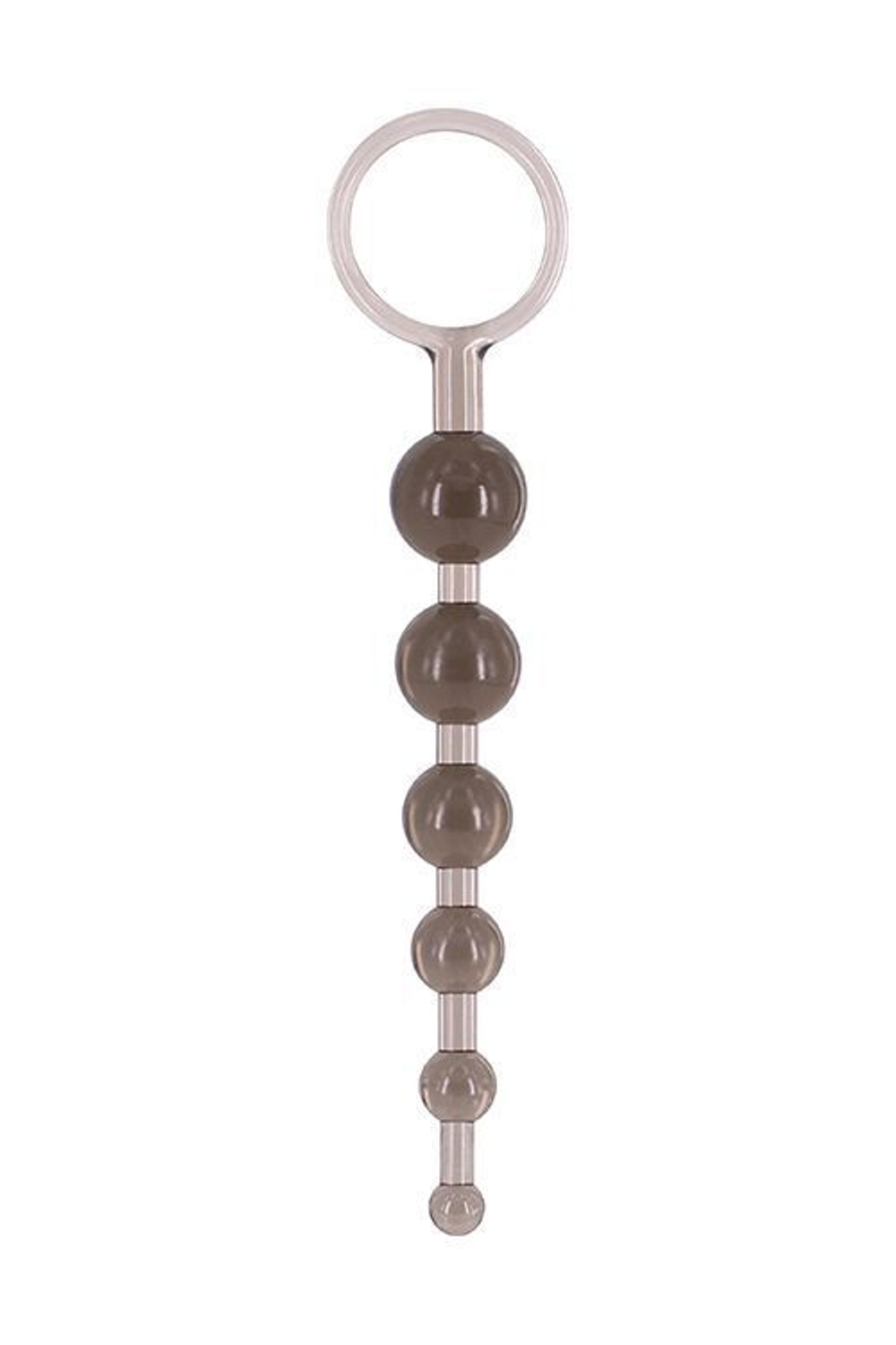 Дымчатая анальная цепочка DRAGONZ TALE ANAL - 20 см. (Цвет: дымчатый)