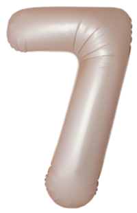 Цифра 7 Slim, Звездное Золото, Матовый в упаковке 40" Fm