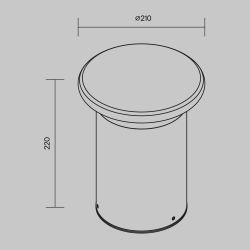 Ландшафтный светильник Maytoni Grip O460FL-L10GF3K