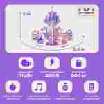 Электрическая Аттракцион карусель «Вертолётная прогулка», 5,5×5,5×3 м