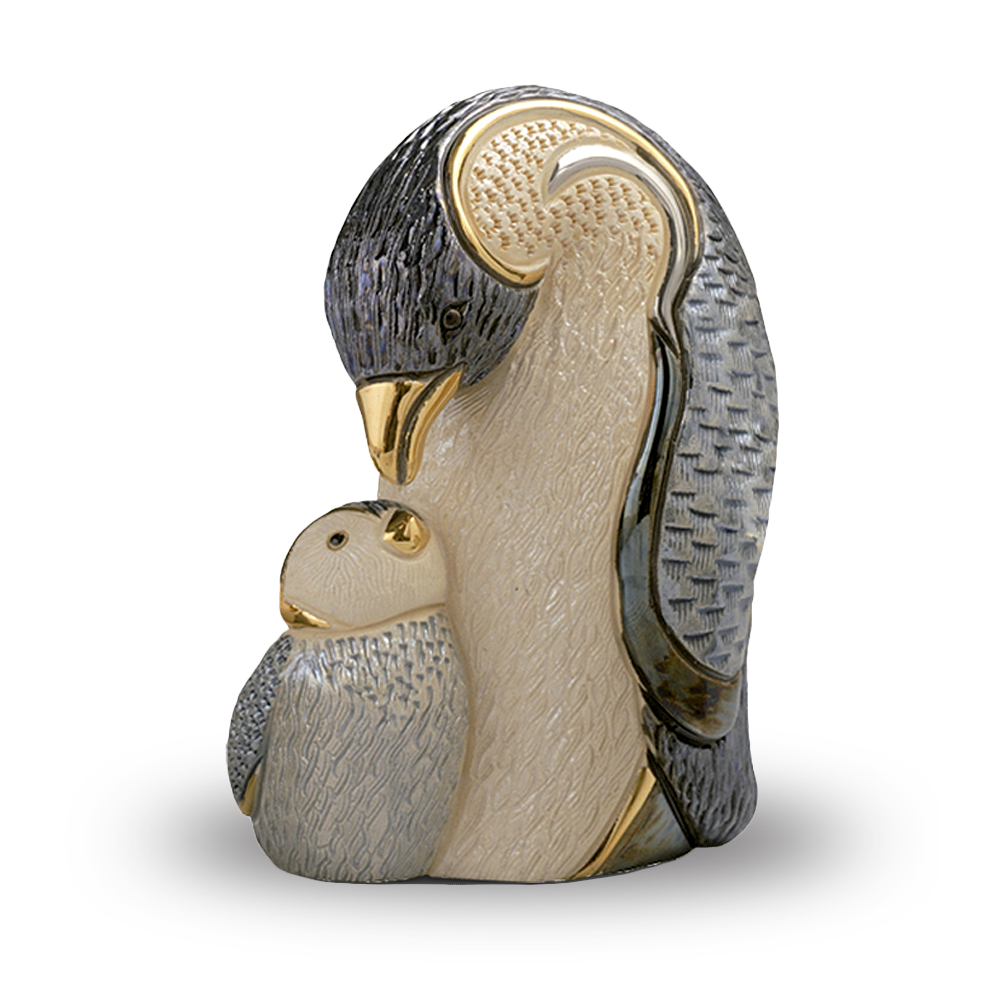 De Rosa Rinconada Статуэтка керамическая Пингвин с пингвиненком