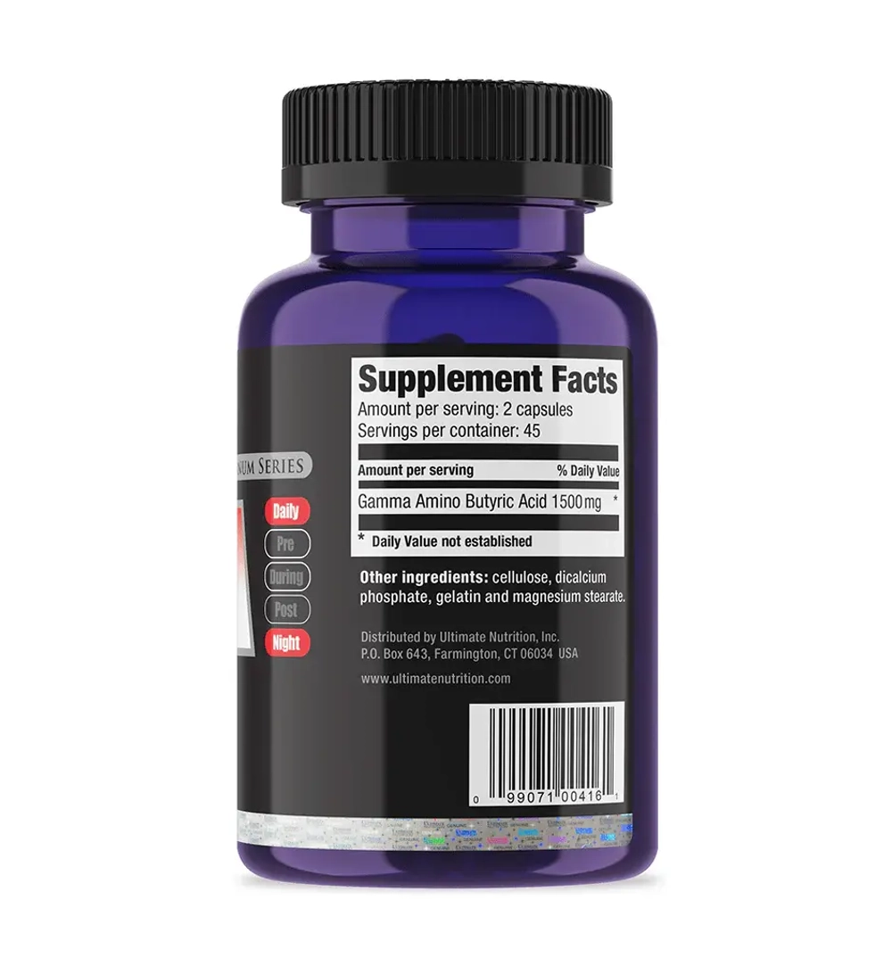 Ultimate Nutrition GABA 90 Capsules , ГАБА Гамма аминомасляная кислота