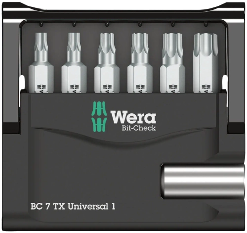 Набор насадок с держателем Mini-Check TX Wera 05056294001