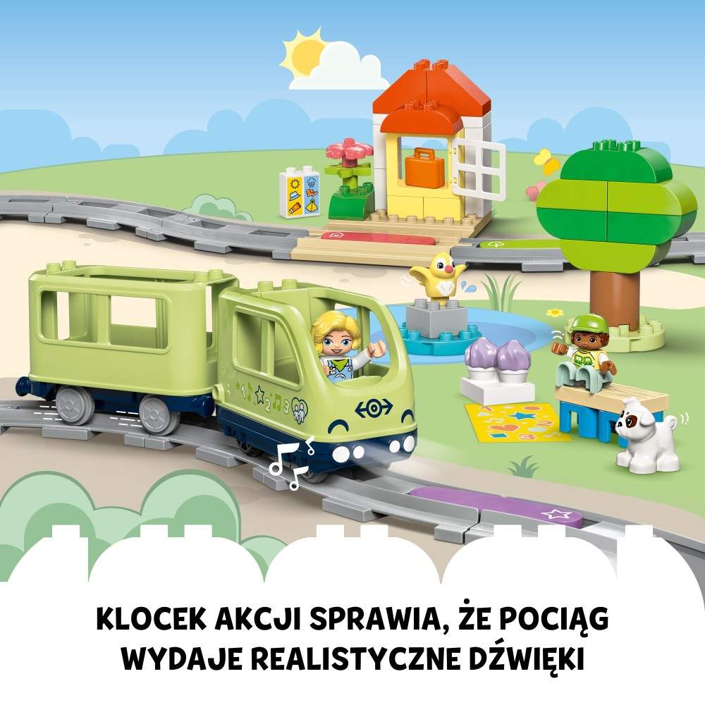 Конструктор LEGO DUPLO Town 10427 Приключение с интерактивным поездом — фото 13