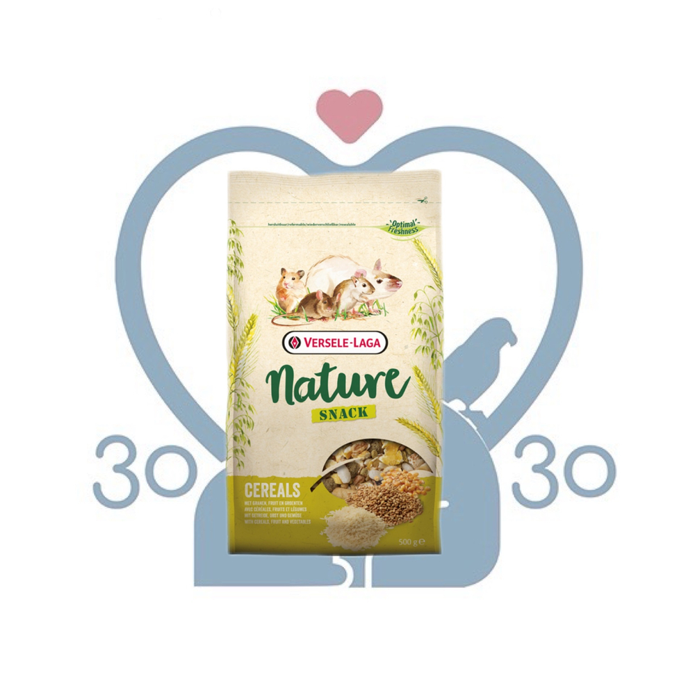 NATURE SNACK CEREALS дополнительный корм для кроликов и мелких домашних животных, 500гр.
