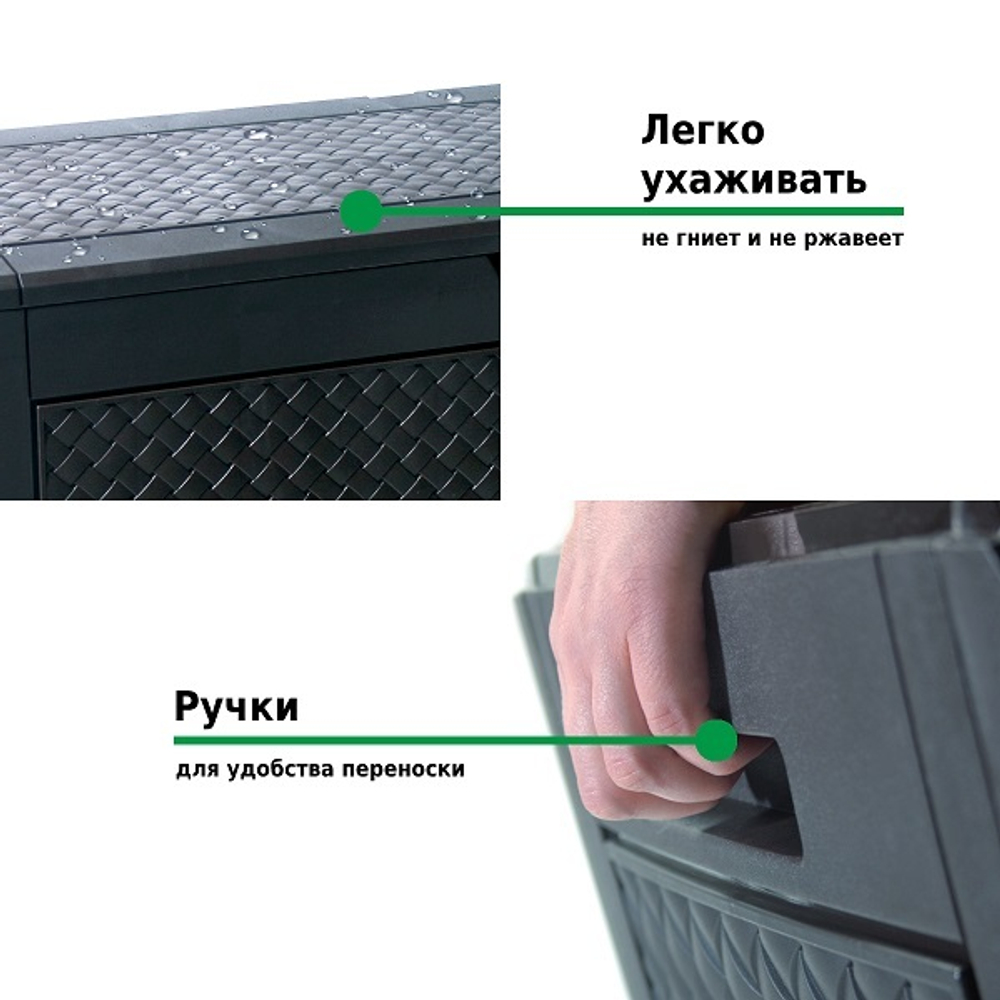 Ящик для хранения Prosperplast Boxe Matuba 310л антрацит