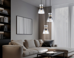 Светильник подвесной TR3408/3 BK/FGD/SM черный/золото/дымчатый E27/3 max 60W D345*1000