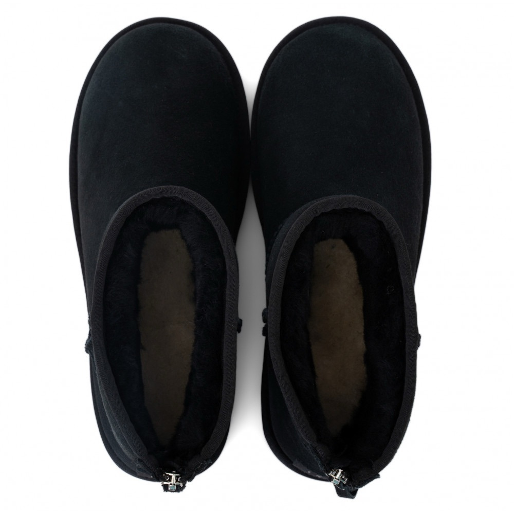 UGG Mens Classic Mini Zip II Black