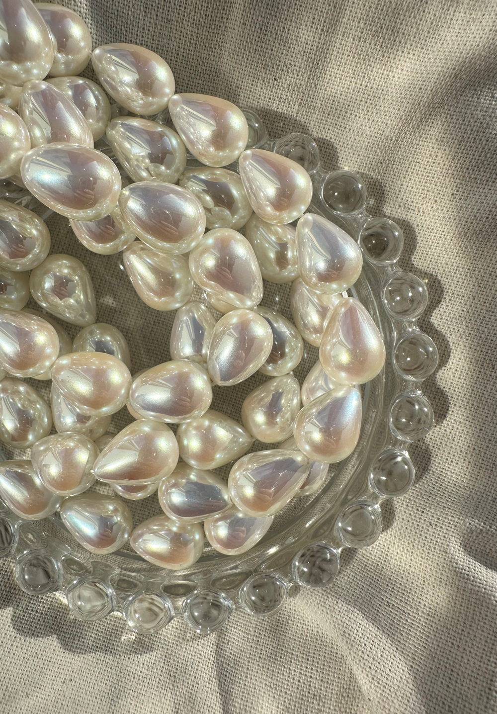 Жемчуг капля 10х14мм, майорка lux (1шт)