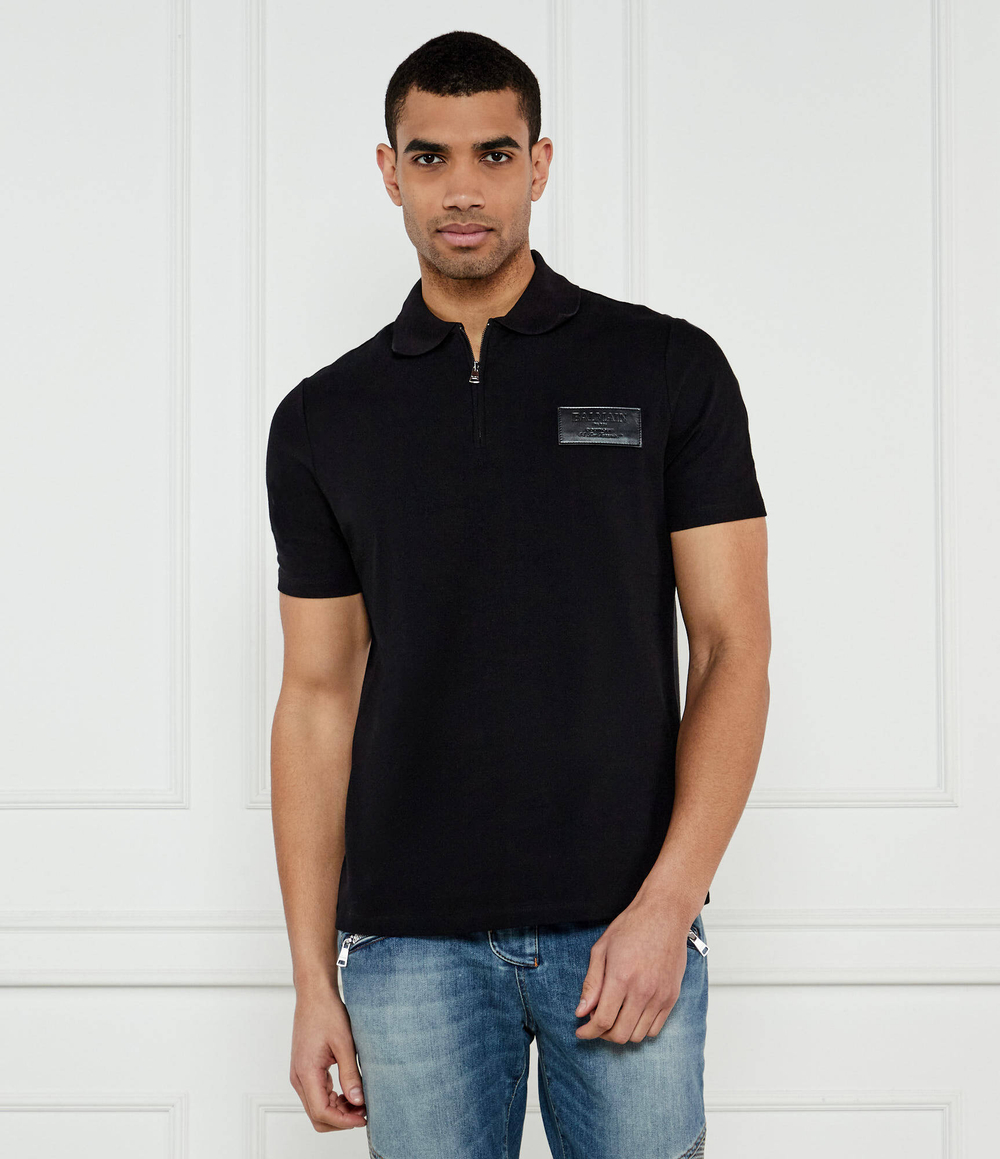 Поло Balmain - черный(EH1GC027 BC92)