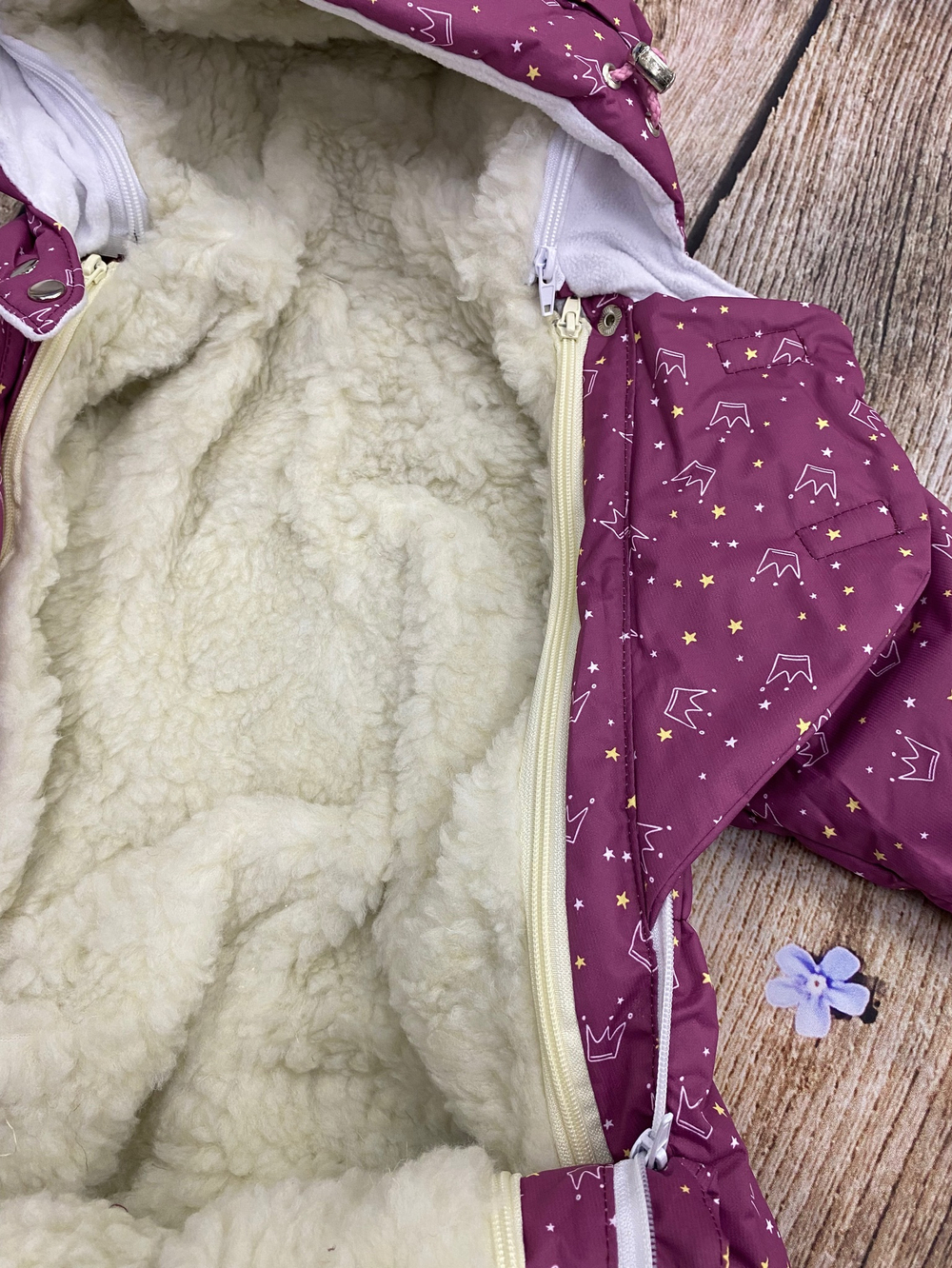 Комбинезон-трасформер детский 2в1 "Принц" , модель: 72-18 (Цвет: Т. брусника, Размер: 80)