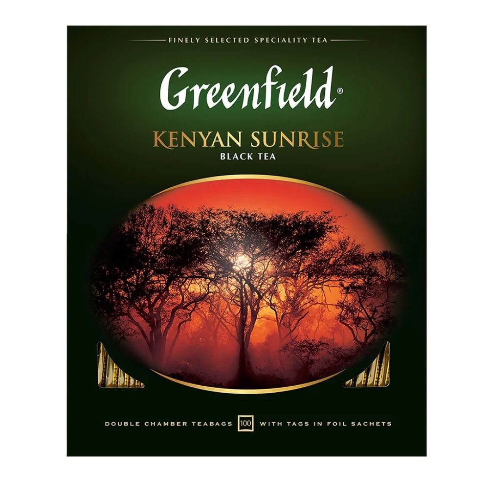 Greenfield чай черный Kenyan Sunrise,100 пакетиков
