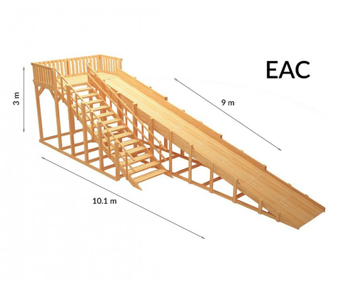 Зимняя горка TORUDA Север wood-8 (скат 9 м)