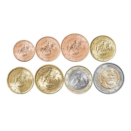 Болгария 2026 набор 8 монет UNC