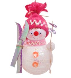 Элита НФ-780/5 Фигурка «Снеговик с лыжами» ёлочное украшение