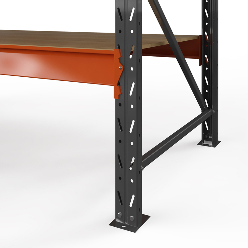 Стеллаж металлический ОПТИМА, 3000х2500х785 мм. Полки: 5 шт. фанера