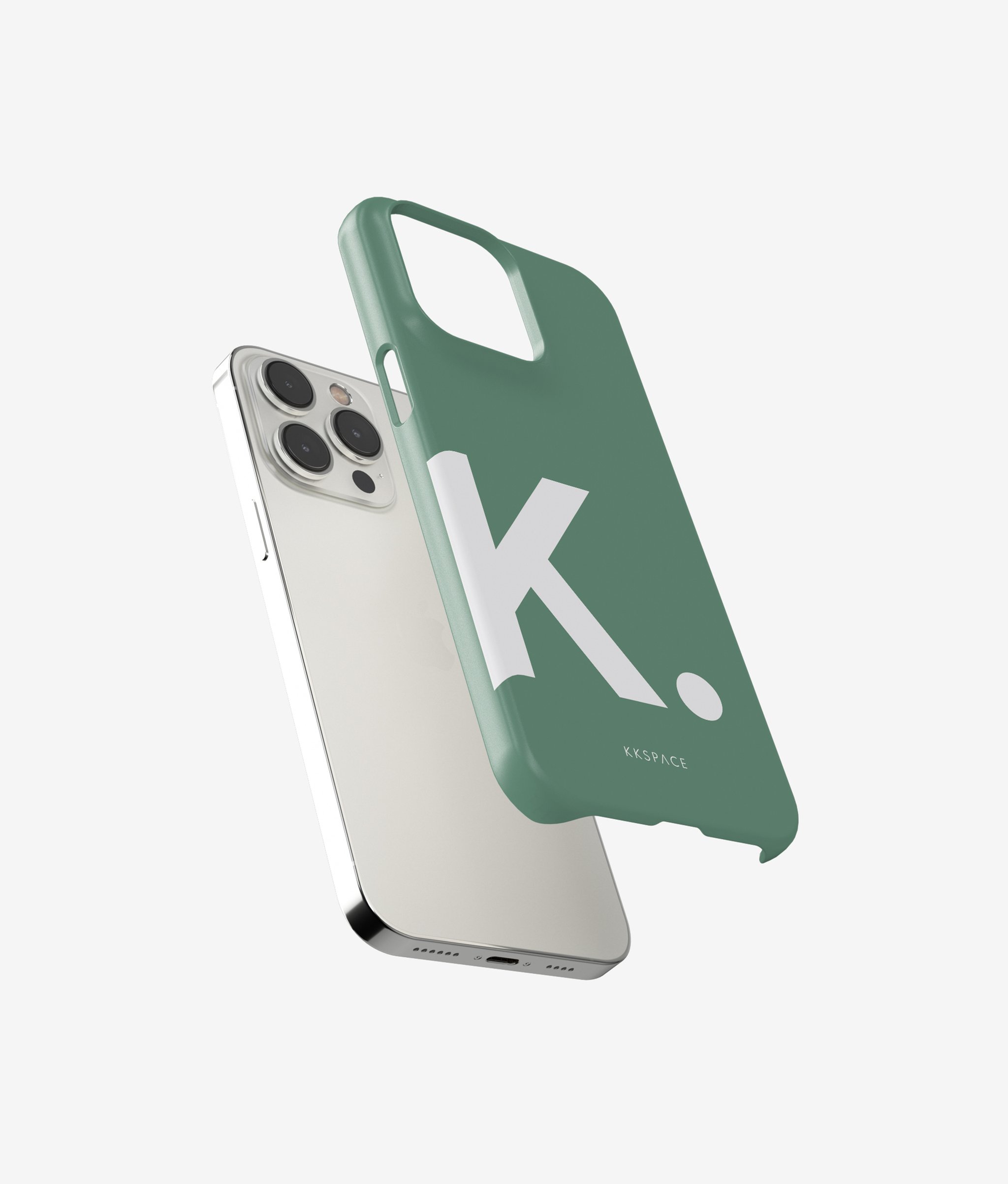 Чехол LETTERS для iPhone | Зеленый