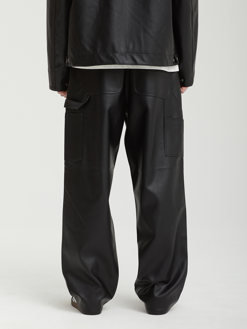 Мужские Брюки Single Knee Leather
