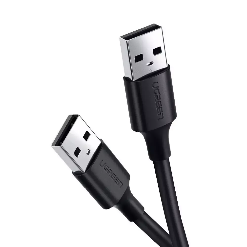 Кабель UGREEN US102 USB 2.0 A Male to A Male Cable 2m (Black) 10311