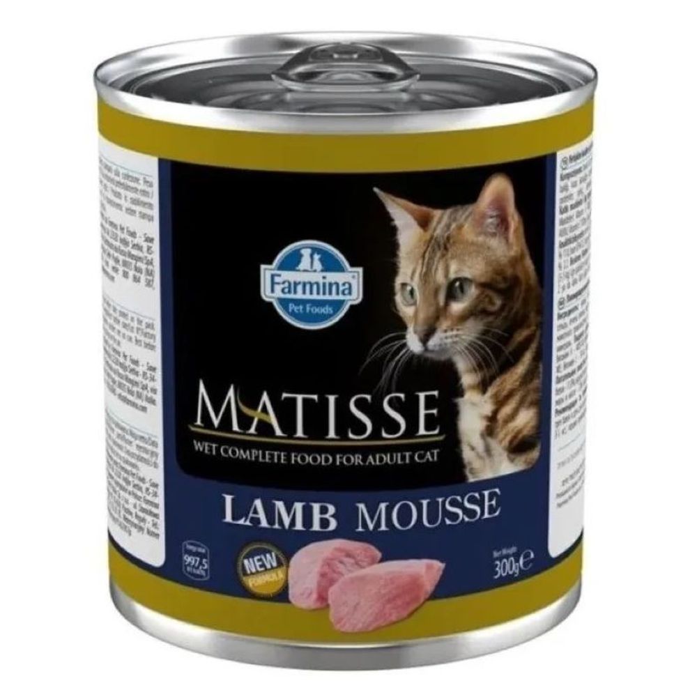 Консервы FARMINA Matisse Lamb Mousse для взрослых кошек с ягненком (мусс) - 6х300 гр