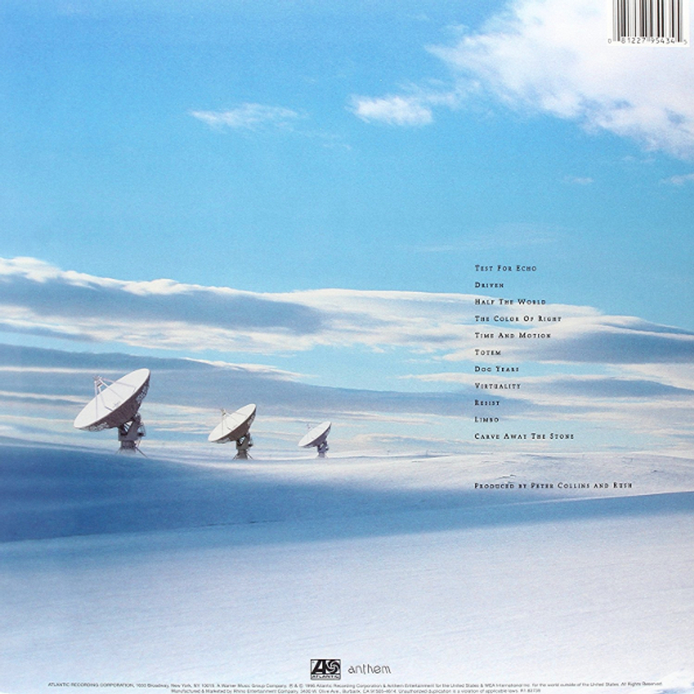Rush / Test For Echo (2LP)