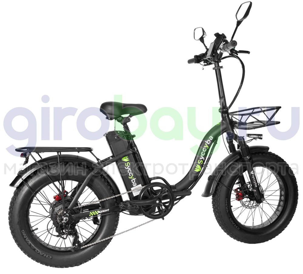 Электровелосипед Syccyba F11 Pro Dual 48V/15Ah (полный привод) 2025 года - Черный обод фото №7