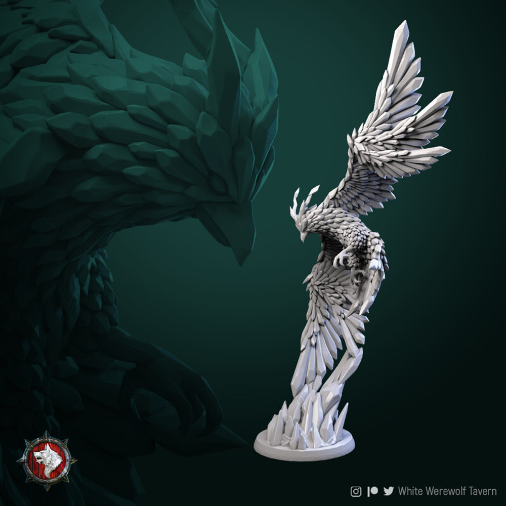 Феникс монстр миниатюра для dnd, днд, pathfinder, фентези, Настольная игра, НРИ, Варгейм, РПГ