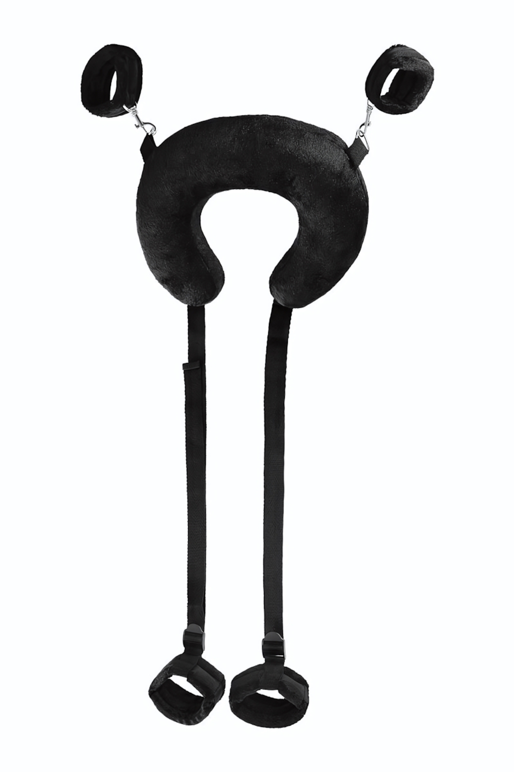 Фиксирующие стропы Anonymo с подушкой под шею (Цвет: черный)