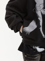 Женская Толстовка Black Unicorn Graphic Oversized Zip Up