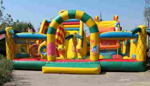 Надувной батут "Мульти-сафари-утка"