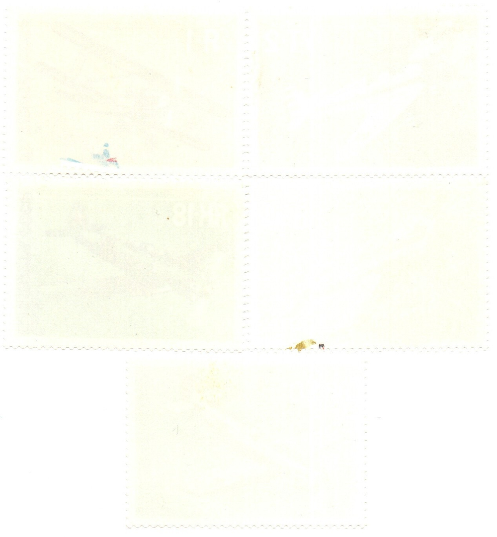 Марки Почта СССР 5 шт. 1986 г. Самолеты УТ-2, Я-1, ЯК-18, 50, 55 XF
