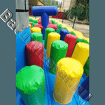 Большой надувной батут "Средневековье" 15*15*5 м