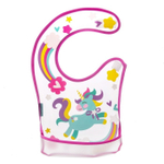 Нагрудник непромокаемый «Доченька», с карманом, на липучке, цвет МИКС  4136442