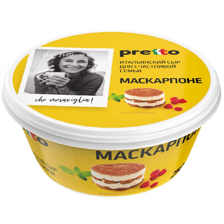 Сыр Маскарпоне Pretto 80% 250 гр