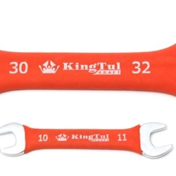 Ключ рожковый 16х17мм в прорезиненной оплетке KingTul kraft KT-101617k(321617)