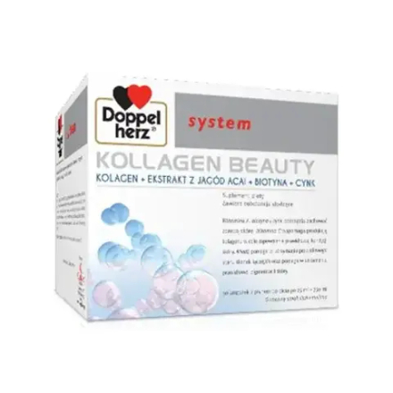 Doppelherz System Kollagen Beauty - жидкость, биологически активная добавка, 30 ампул по 25 мл