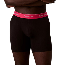 Мужские спортивные боксеры Calvin Klein Briefs Cotton Stretch 3P - black/white/pink