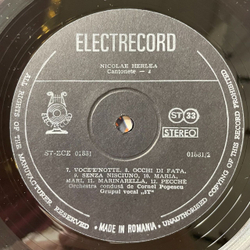 Винтажная виниловая пластинка LP Nicolae Herlea Can onete 2 (Румыния 1977)