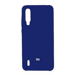 Силиконовый чехол Silicone Cover для Xiaomi Mi CC9 (Темно-синий)