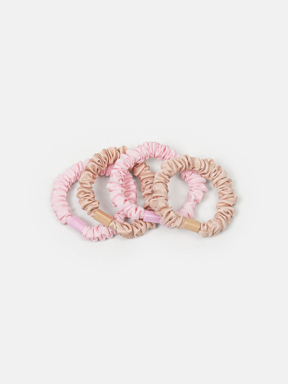 Резинки для волос "Беж/Роза" 4 шт