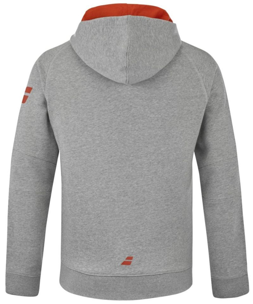 Кофта для мальчика теннисная Babolat Exercise Hood Sweat Boys - серый