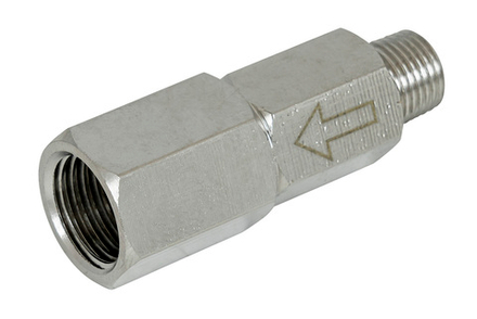 Клапан обратный 1/8" (папа), 1/4"(мама)