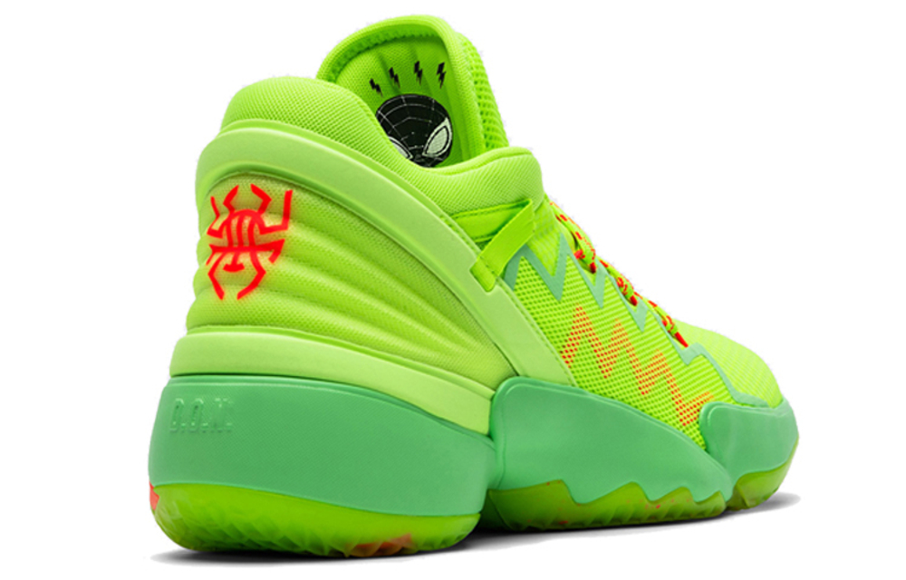 Adidas D.O.N. Issue #2 GCA round head lace-up non-slip wear-resistant low-cut actual combat basketball shoes men's fluorescent green