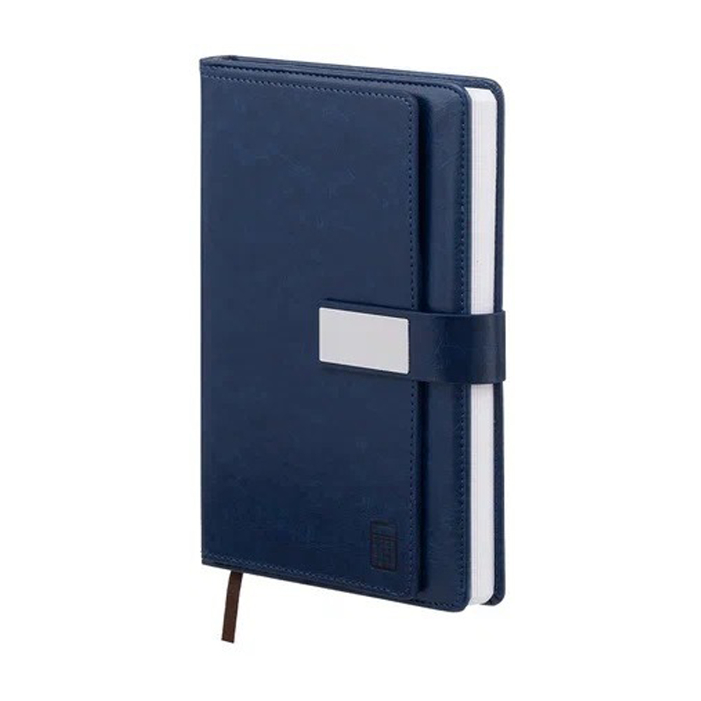 Ежедневник Basir, с калькулятором, формат А5, материал-кожезаменитель, 140 листов, размер 14,5*21 см