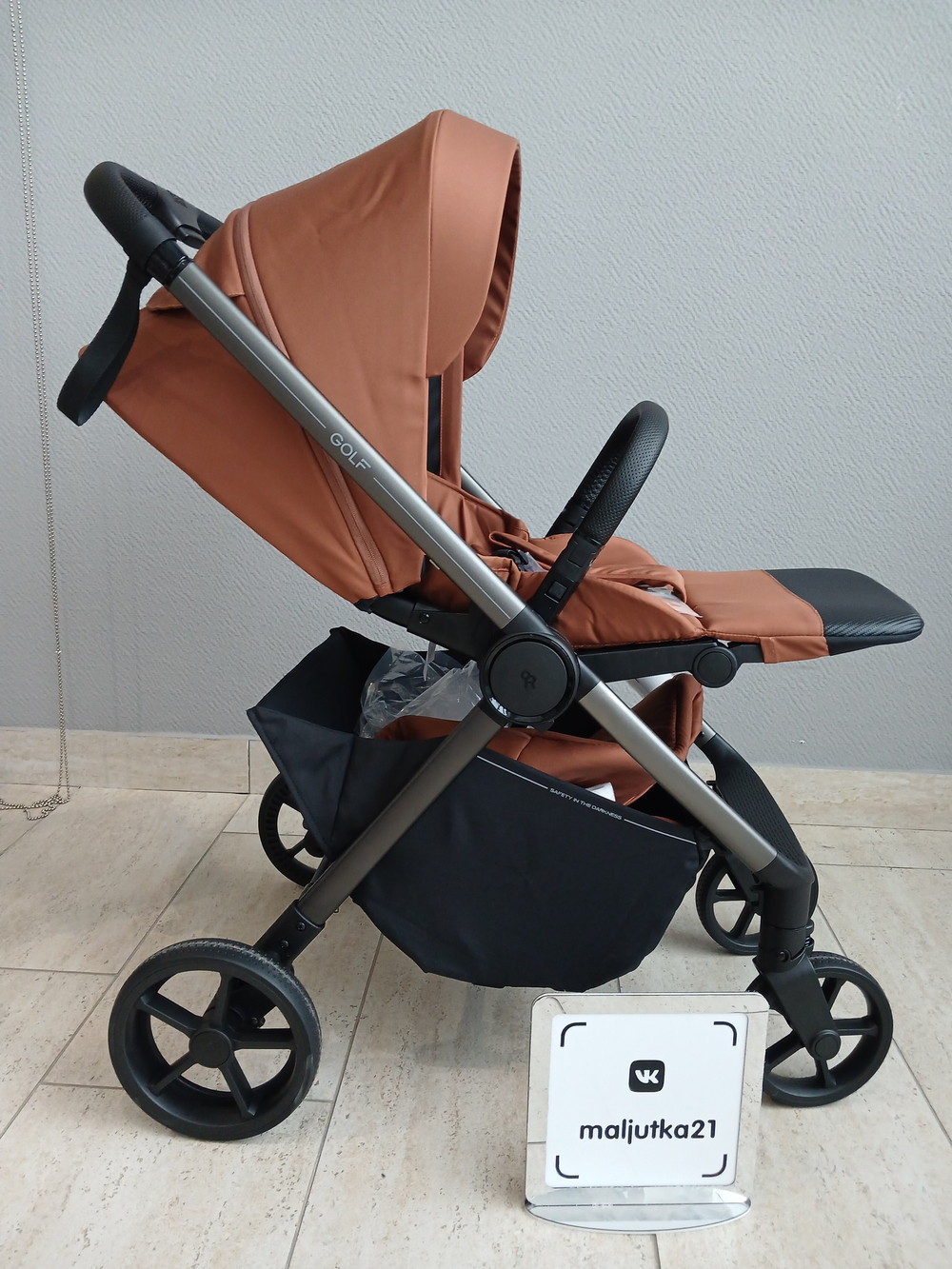 Коляска детская RANT "GOLF" RA101 Maroon Brown