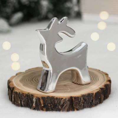 Украшение новогоднее GLOSS «Олень из сказки» 6.9*2*8.5 см, Серебро